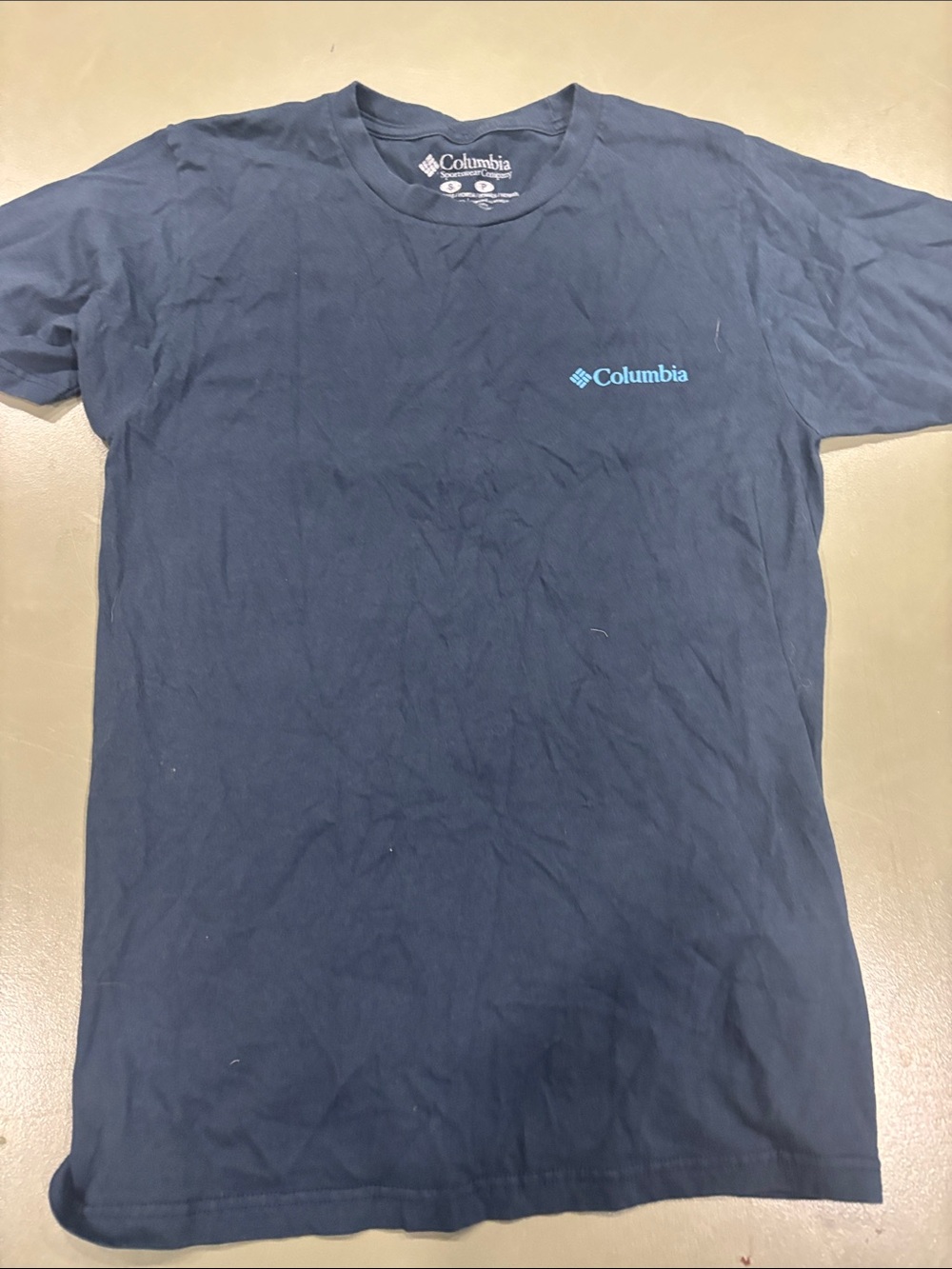 Columbia Navy Blue Short-Sleeve Logo Tee